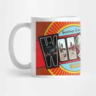 Greetings from Webster, Ohio - Vintage Large Letter Postcard Mug